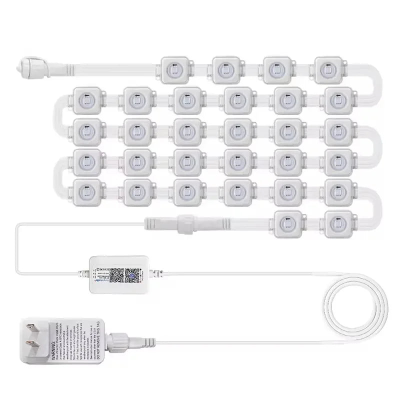 MIMIRGB Smart RGBIC Outdoor LED Eaves String Lights