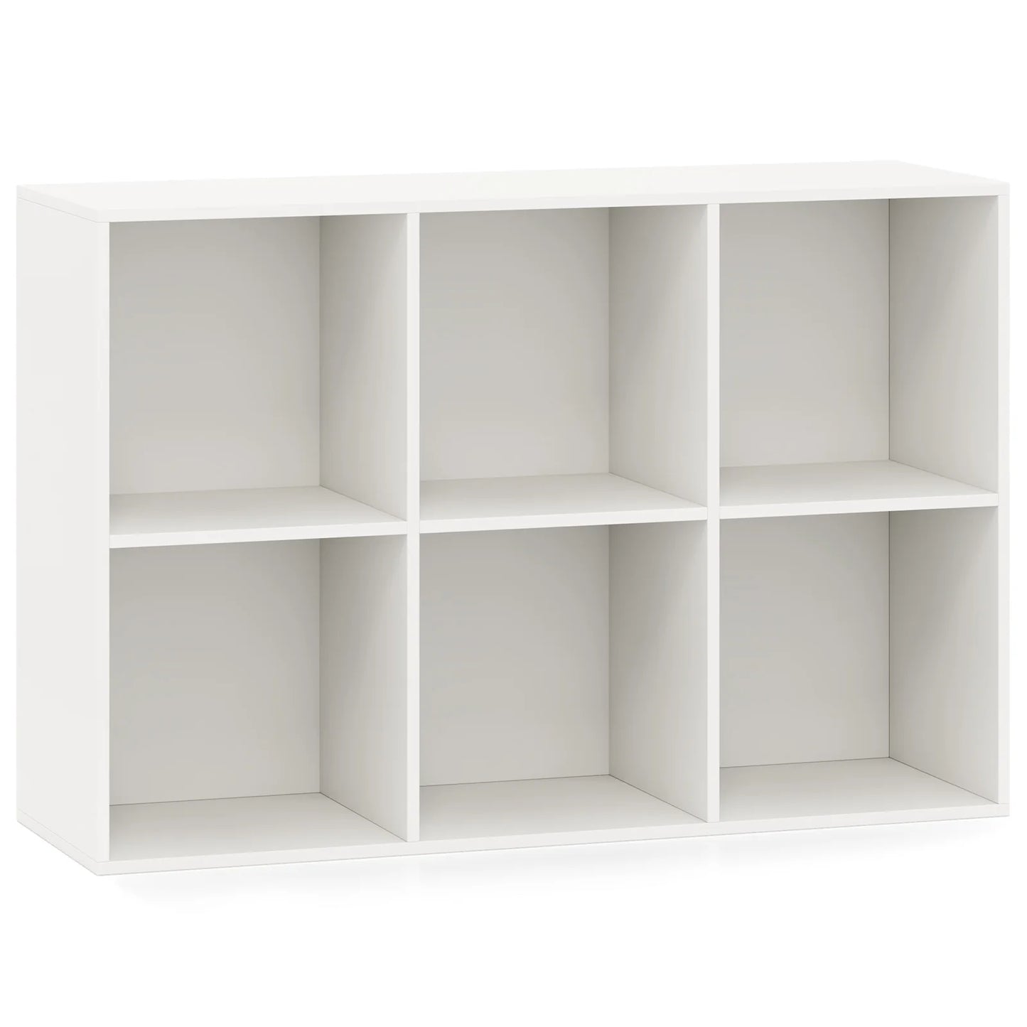 Homasis Modern 6 Cube Bookcase Versatile Storage Organizer Shelf