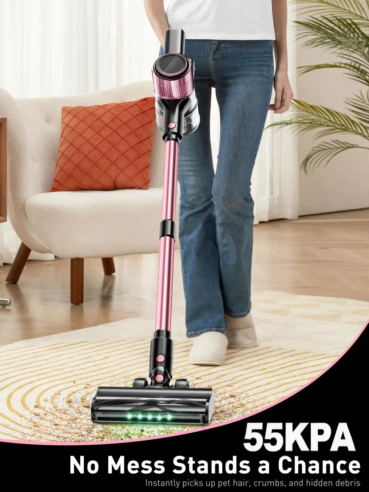 Suxiangvac Cordless Bagless Stick Vacuum Cleaner HEPA Filter