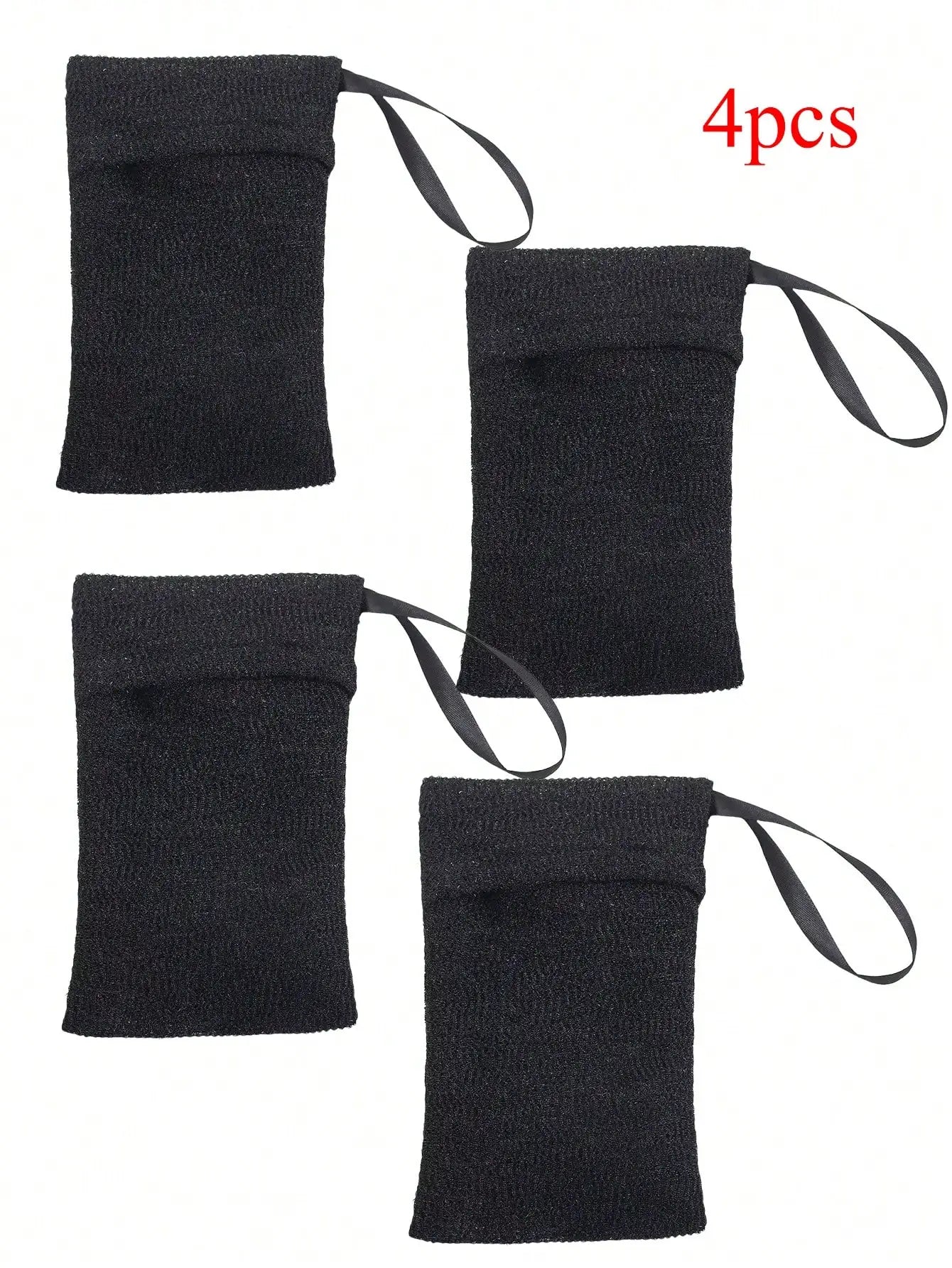 Exfoliating Mesh Soap Bags With Loofah And Hanging Cord