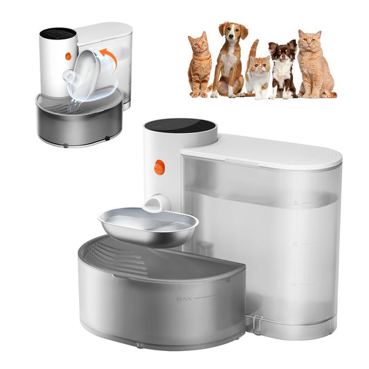 Petgravity Automatic Stainless Steel Pet Water Dispenser With LCD Display