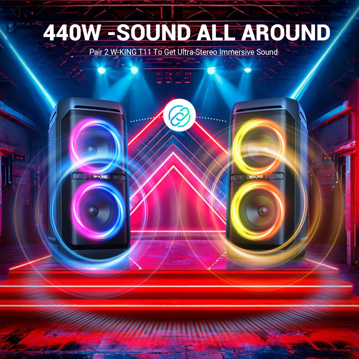 W-King T11 Portable Bluetooth Speaker Featuring Deep Bass And Waterproofing