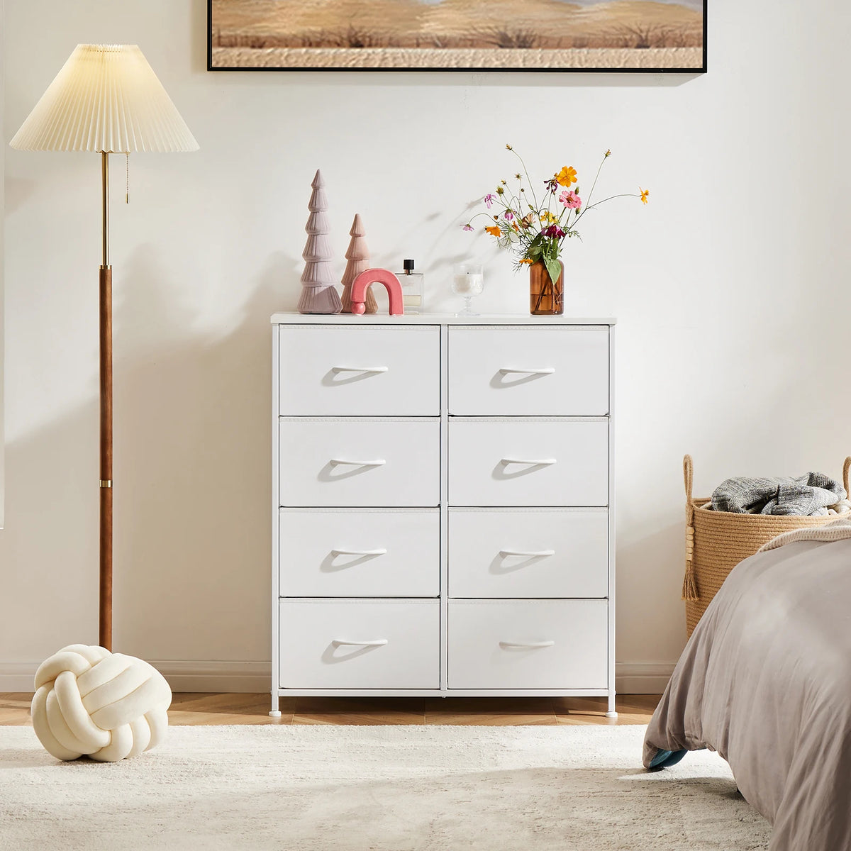 MCQ Eight Drawer Fabric Storage Cabinet For Living Room