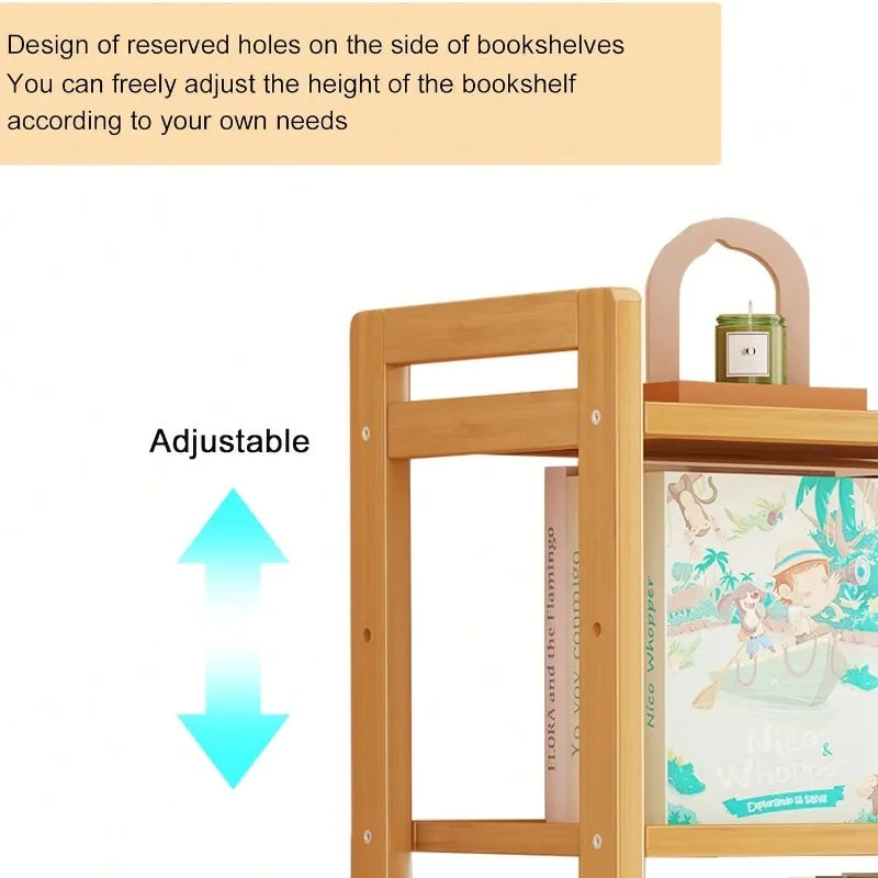 Four Tier Bamboo Organizer Rack With Space Saving Layered Design