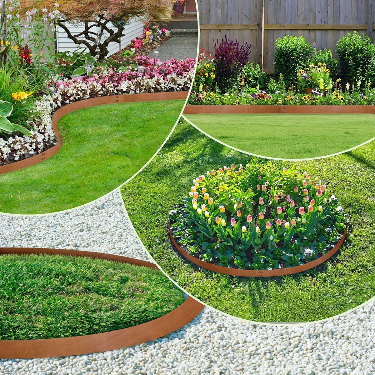 Corten Steel Metal Garden Lawn Edging Landscape Borders