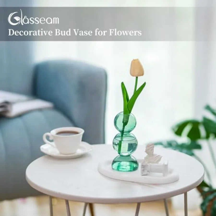 Porcelain Round Flower Vase for Home Decor and Table Display
