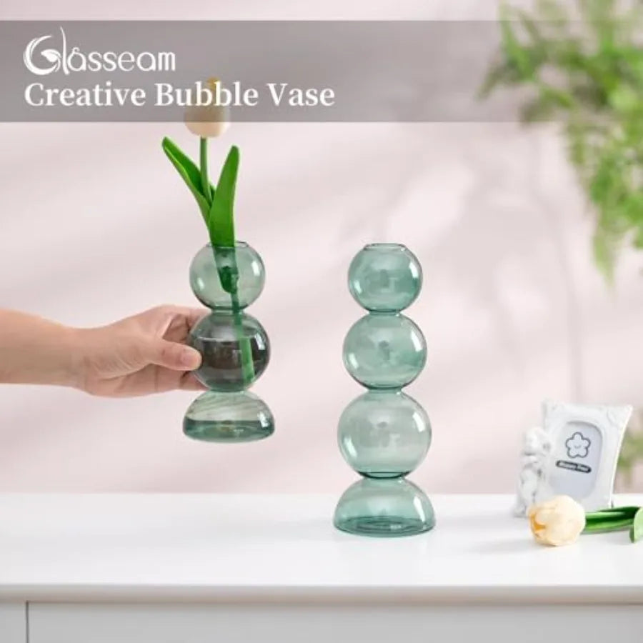 Porcelain Round Flower Vase for Home Decor and Table Display