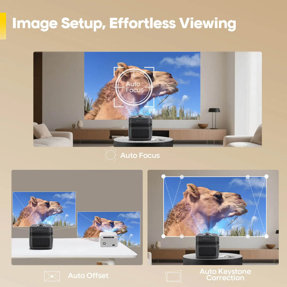 Magcubic Auto Focus Ultra Short Throw 1080P Home Projector