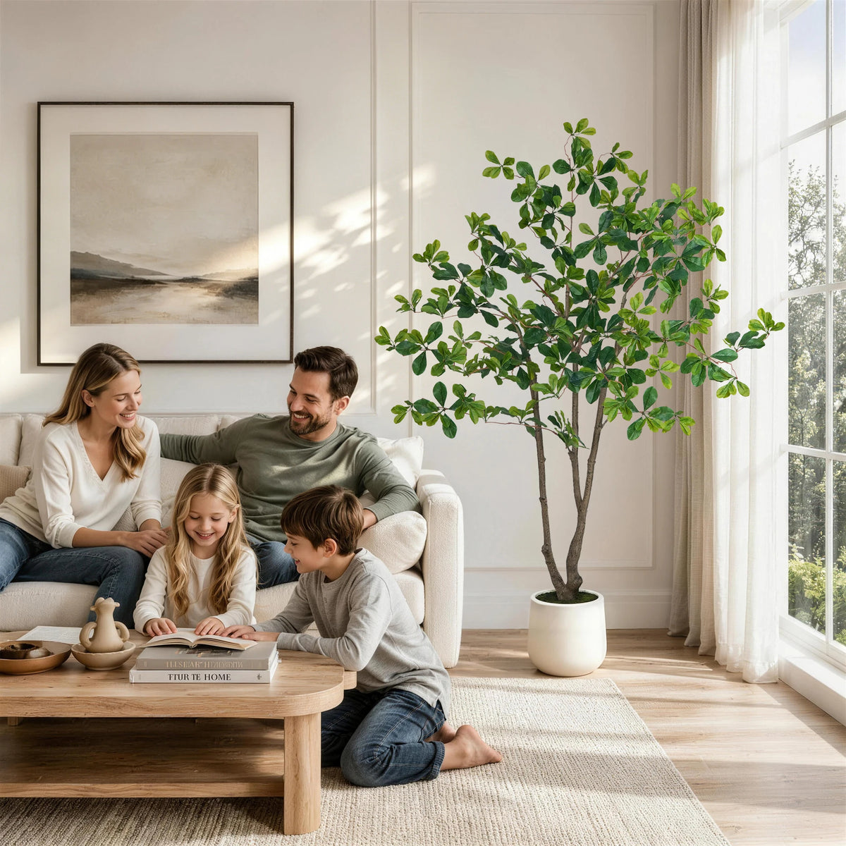 Olitree Faux Olive Eucalyptus Indoor Floor Tree In Pot