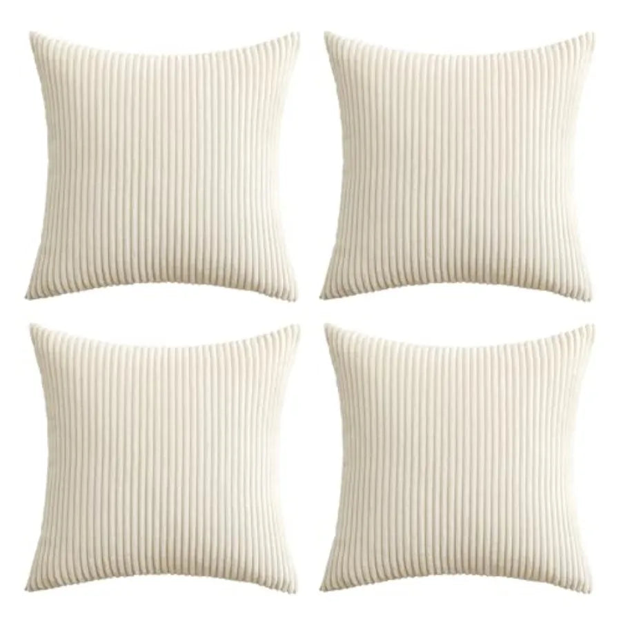 Modern Farmhouse Corduroy Throw Pillow Covers For Home Decor