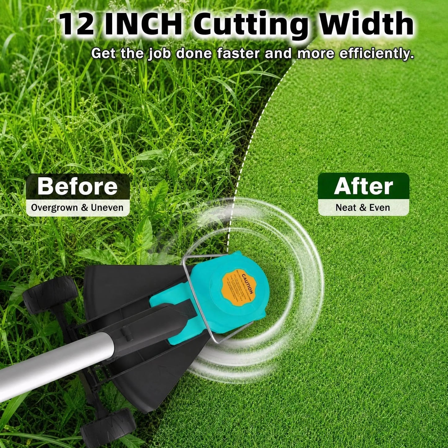 HiMISS Cordless Weed Eater String Trimmer Edger With Batteries