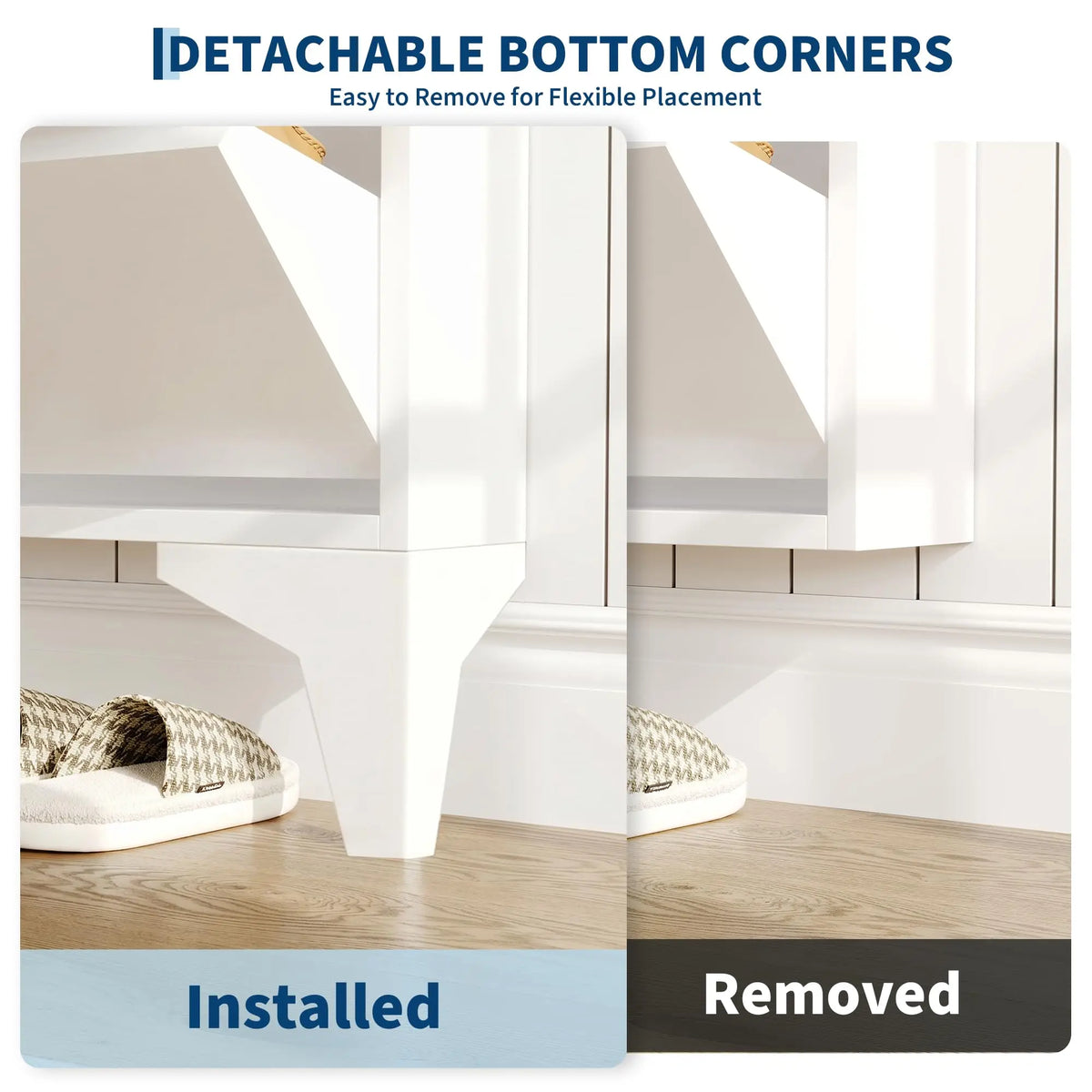 HiMISS Slim Metal Shoe Cabinet For Narrow Entryway Storage