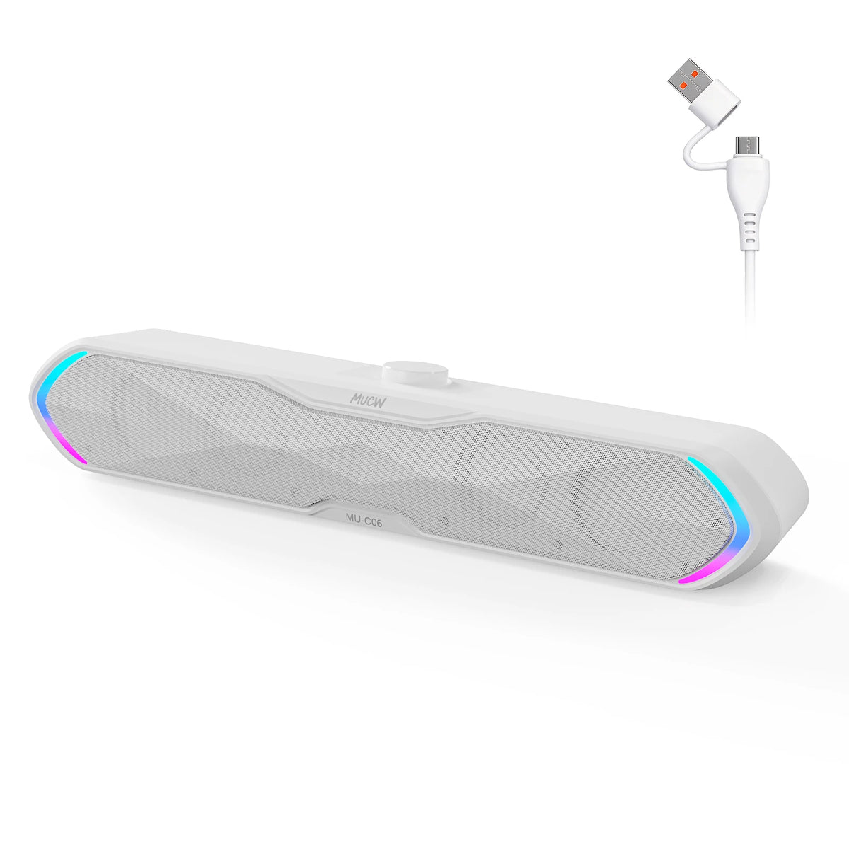 MUCW 6W Stereo Bluetooth Desktop Soundbar With USB Connection