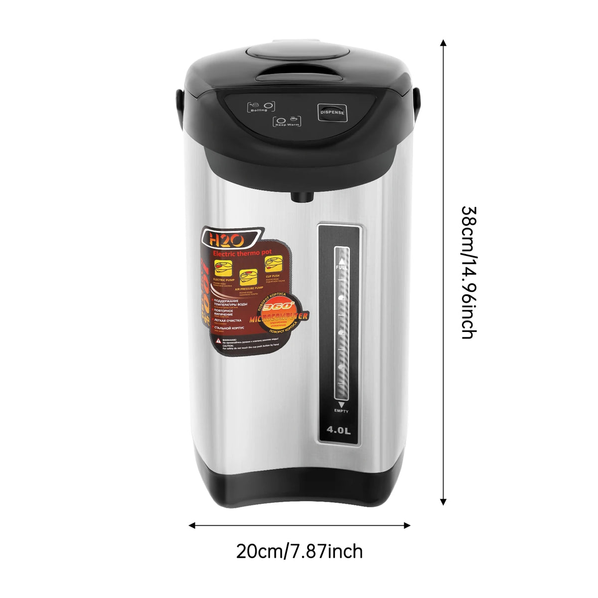 Electric Stainless Steel Kettle With Fast Heating And Auto Shutoff