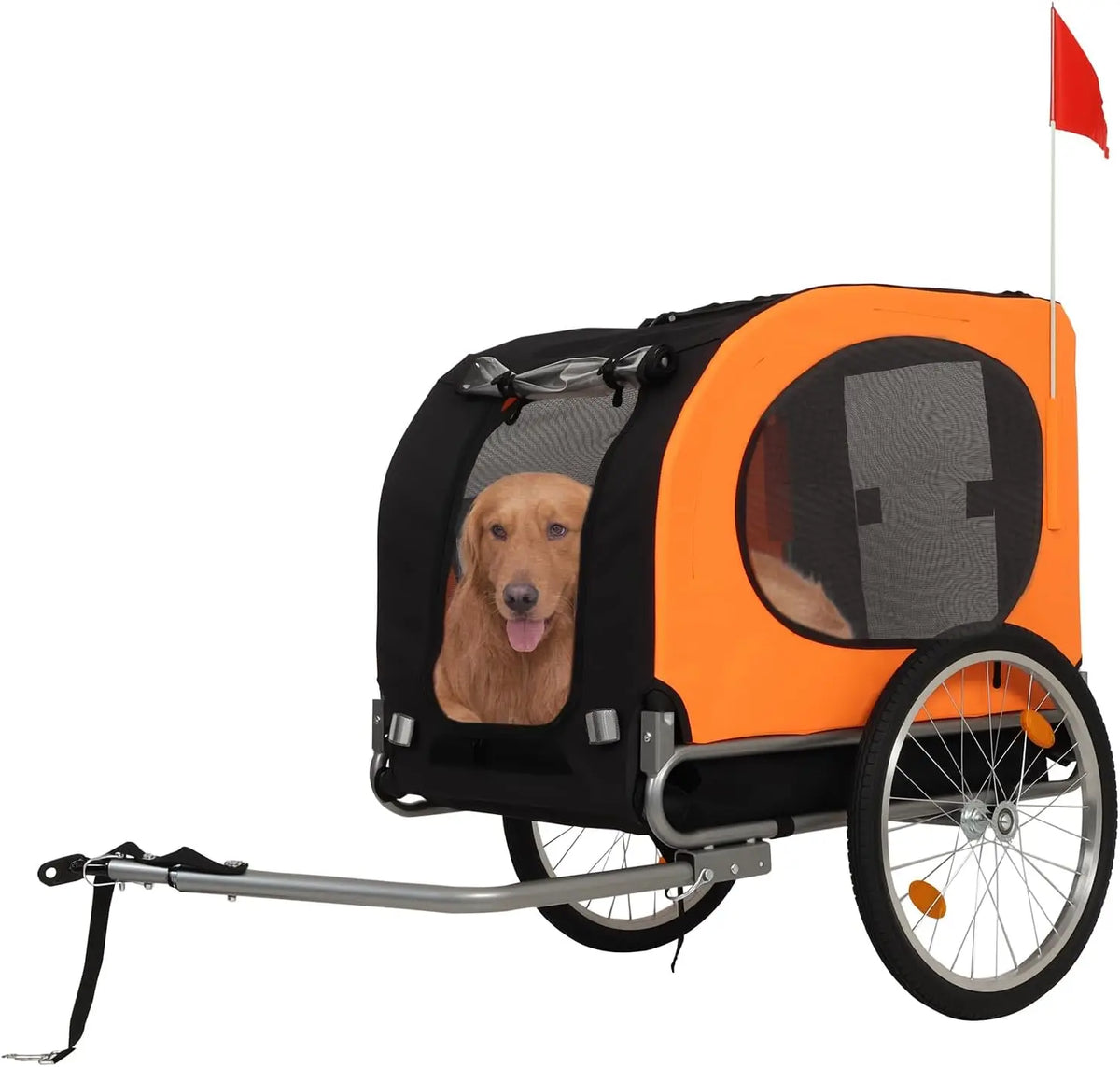 Twister.Ck Foldable Dog Bike Trailer With Quick Release Wheels