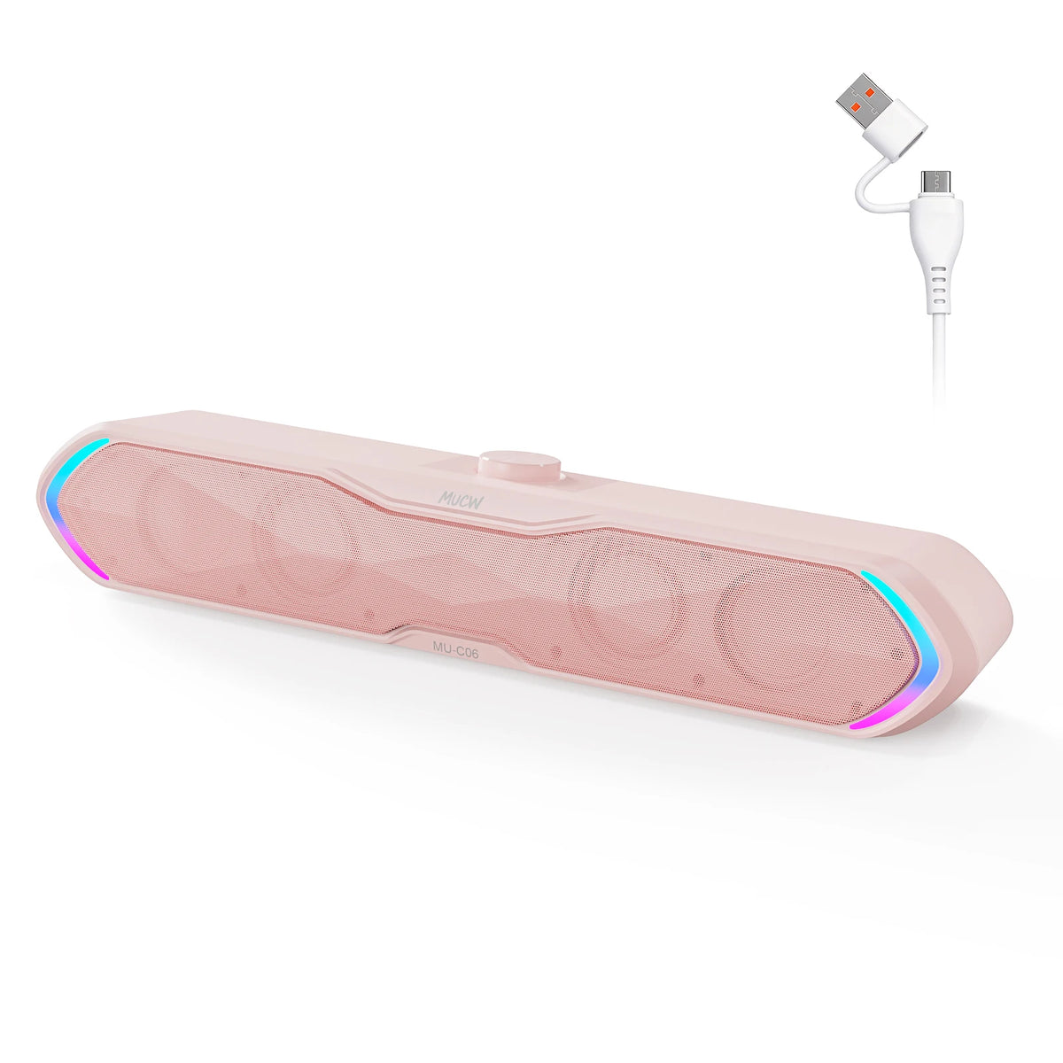 MUCW 6W Stereo Bluetooth Desktop Soundbar With USB Connection