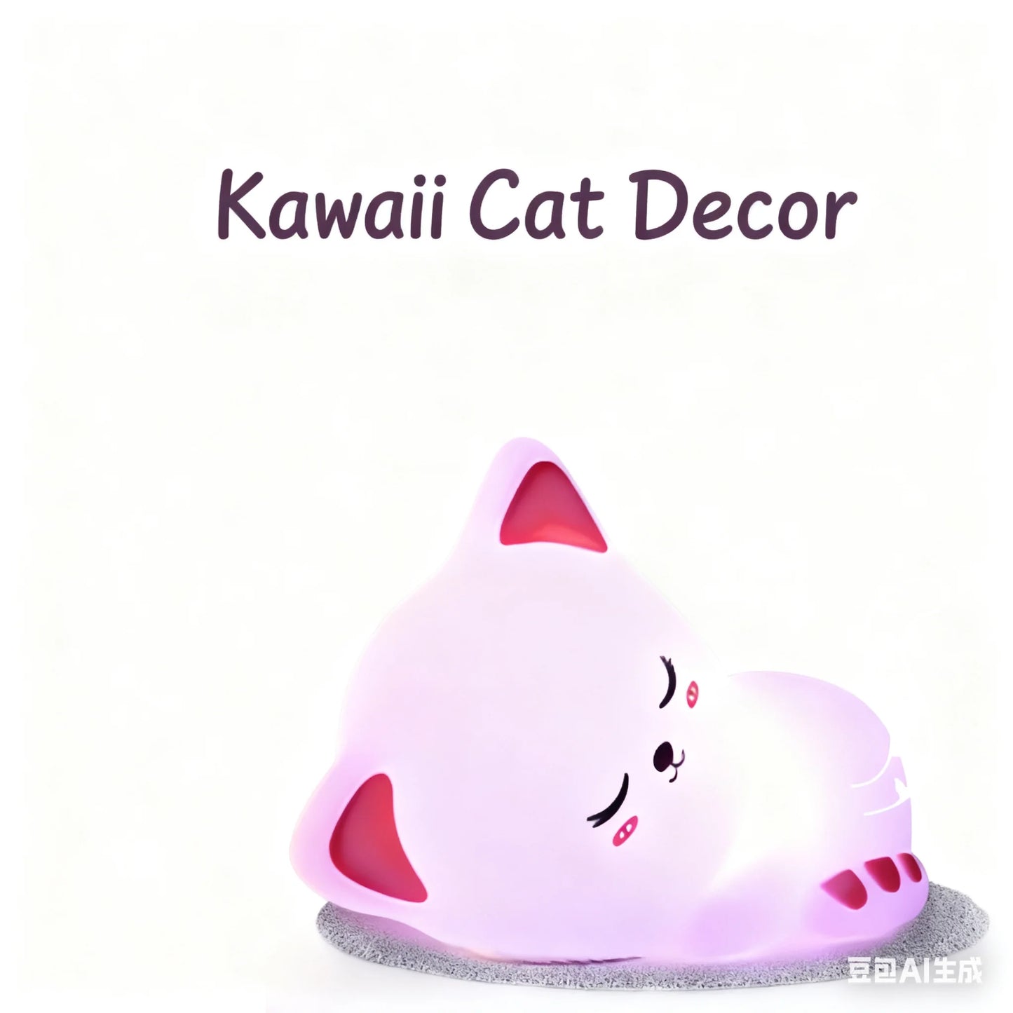 LED Barz Rechargeable Silicone Cat Night Light Touch Control Lamp