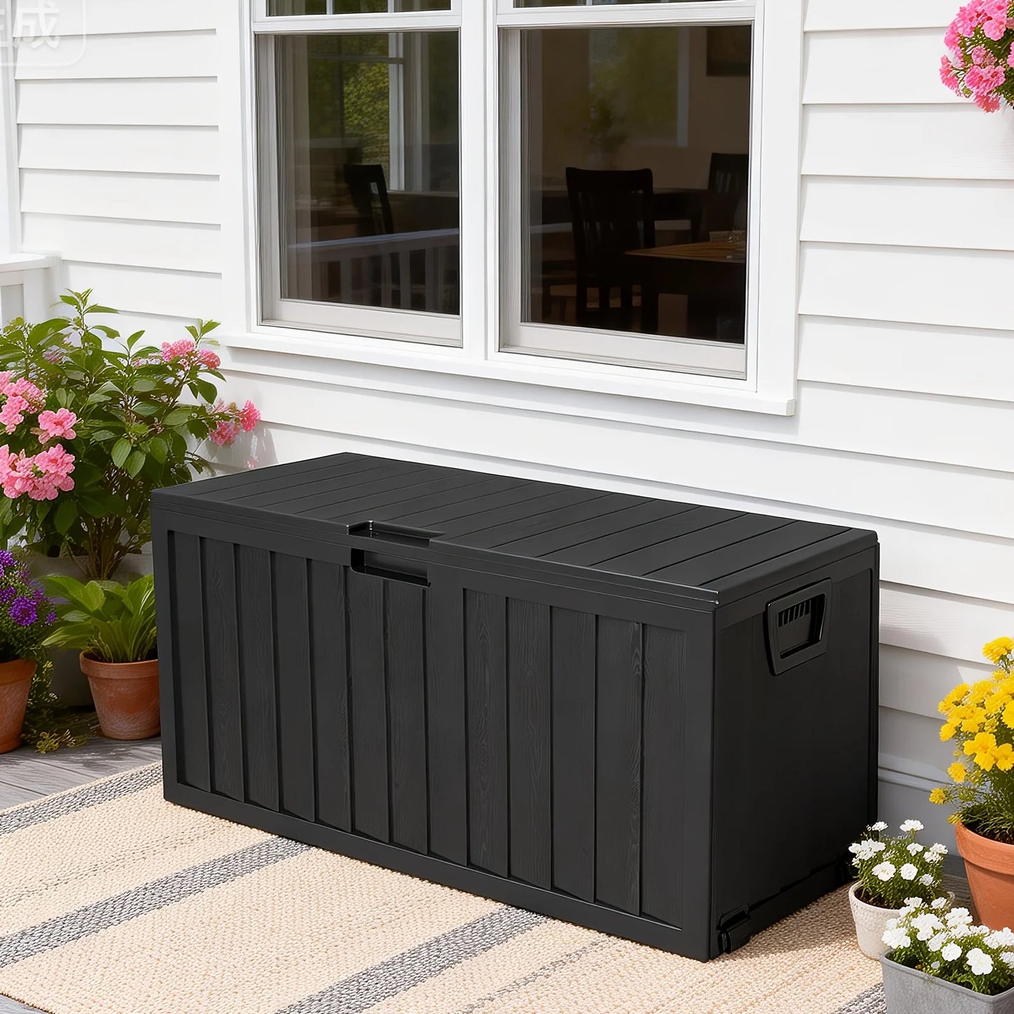 Heavy Duty Outdoor Resin Storage Box With Lockable Lid