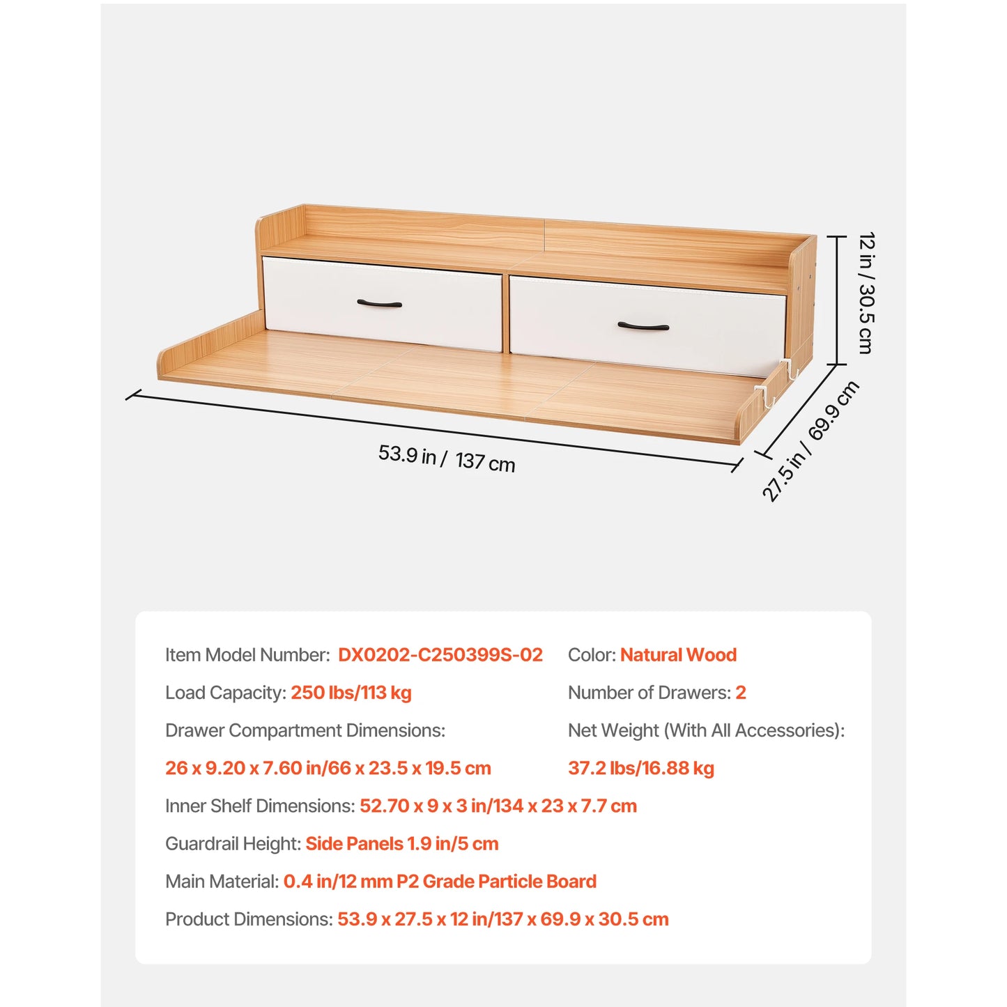 SucceBuy Corner Washer Dryer Countertop With Wooden Storage Shelf