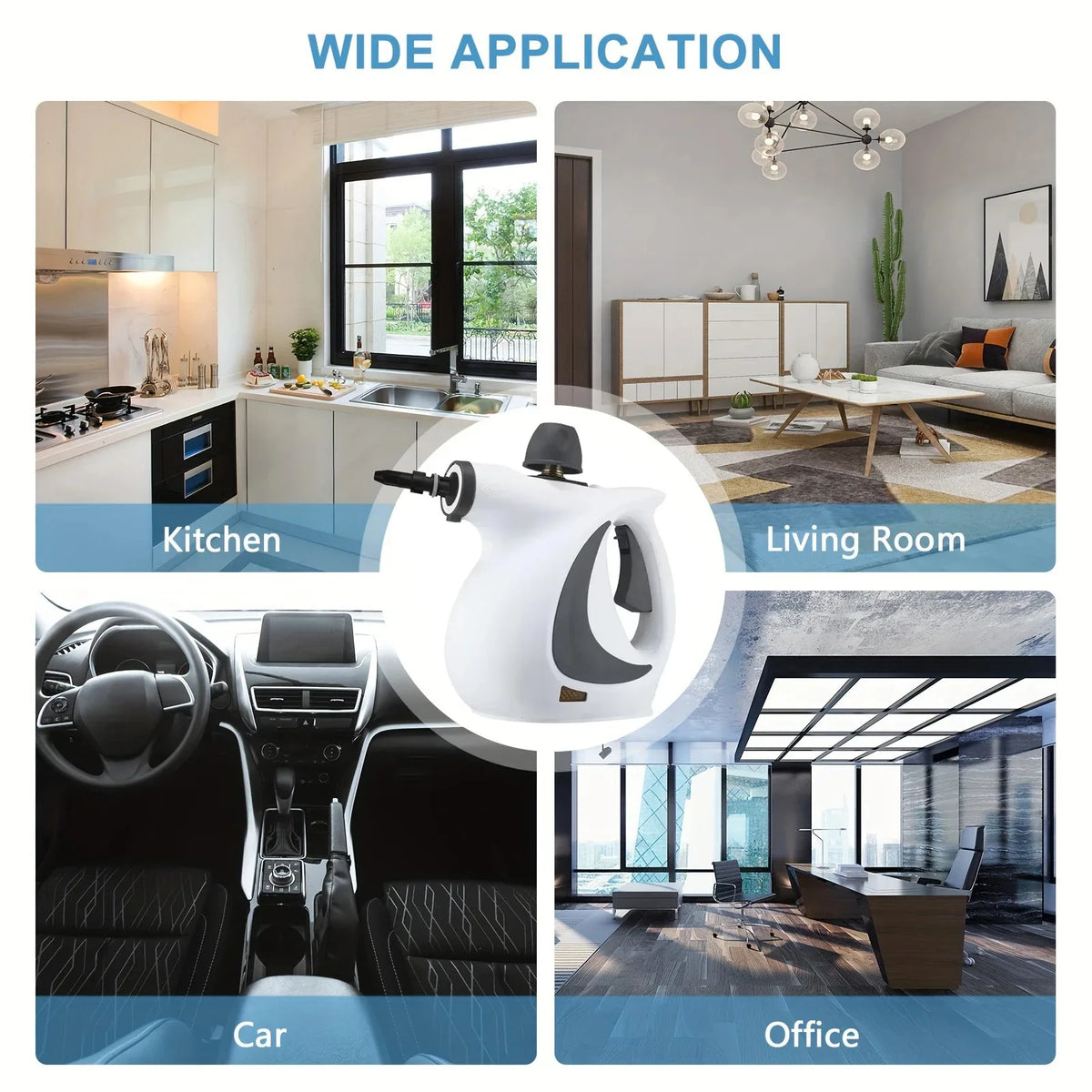 Portable Handheld Steam Cleaner With Nine Cleaning Accessories
