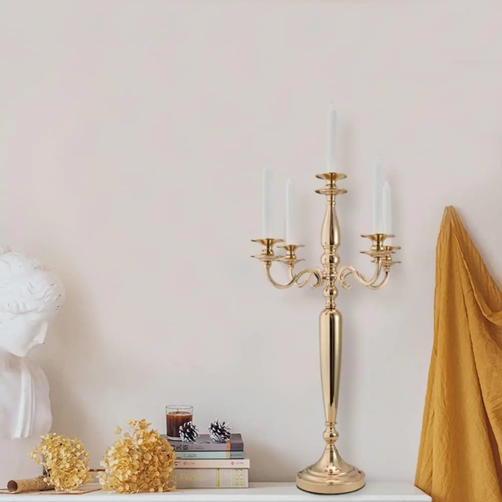 VINCIGANT Metal Candelabra Candle Holder For Wedding Table Decor