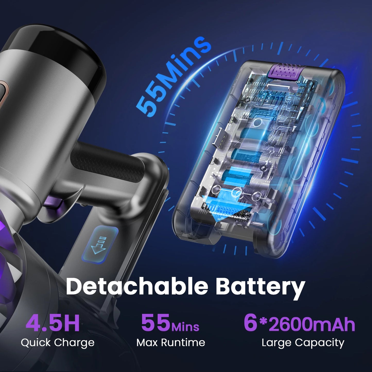INSE S3P Powerful Cordless Stick Vacuum LED Display Free-Standing