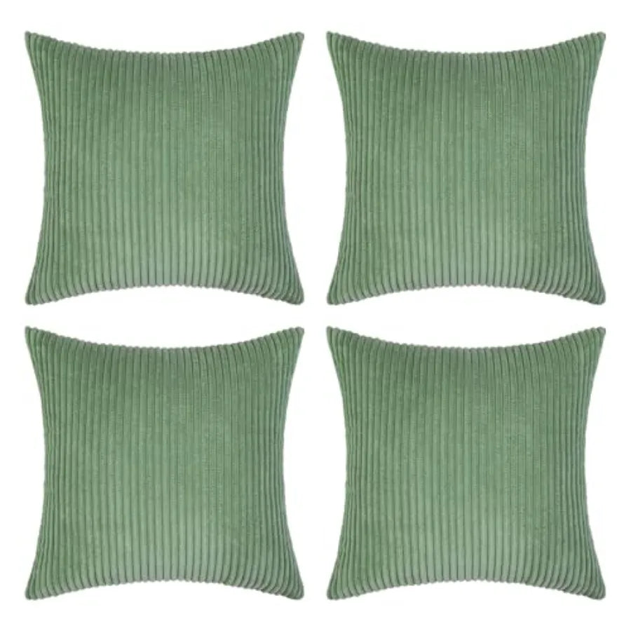 Modern Farmhouse Corduroy Throw Pillow Covers For Home Decor