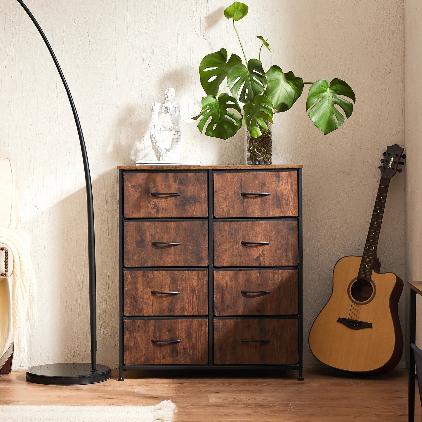 MCQ Eight Drawer Fabric Storage Cabinet For Living Room