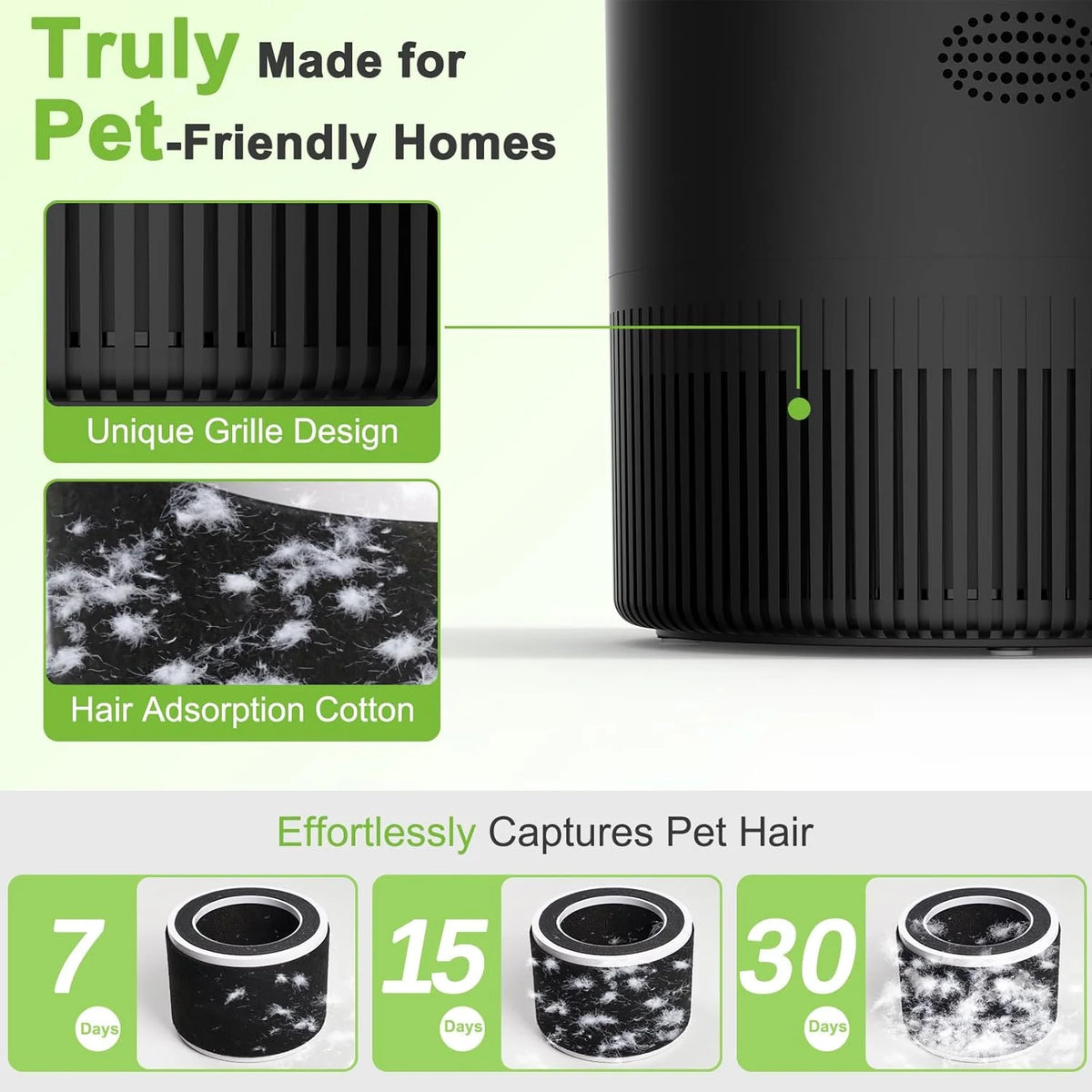 Chuboor Smart HEPA Air Purifier With PM25 Monitor For Home