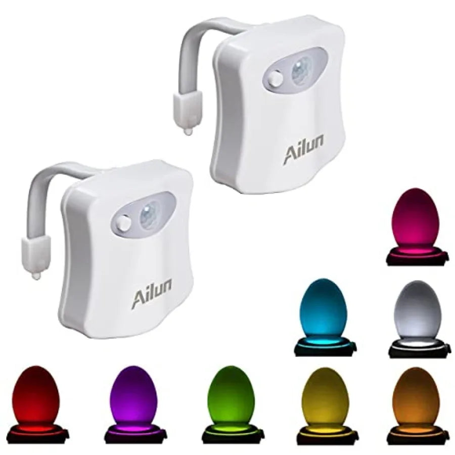 Motion Sensor LED Toilet Night Light Featuring Adaptive Illumination Tech