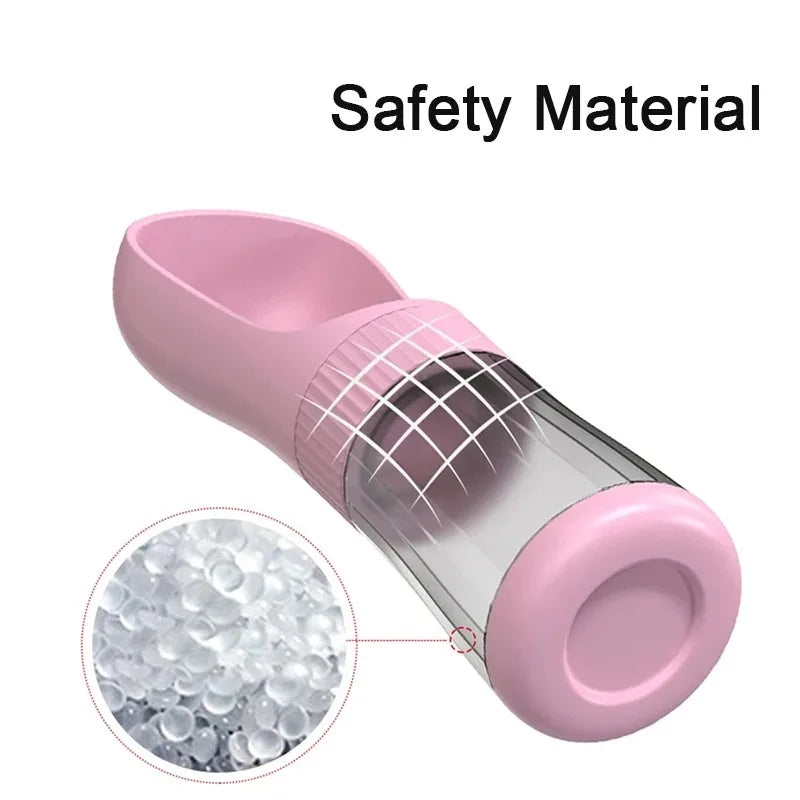 Portable Dog Water Bottle With Food Container For Pets