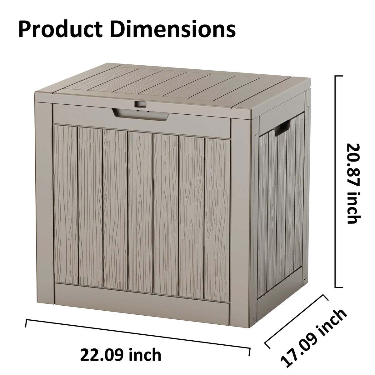 Waterproof Resin Outdoor Deck Box with Lock and UV Protection