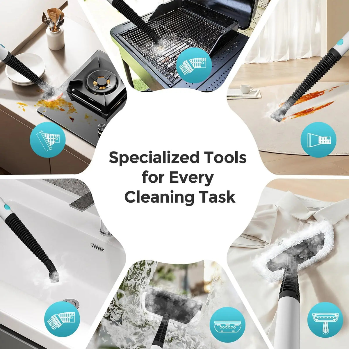 Yisora F1 Steam Mop 1200W Detachable Cleaner For Household