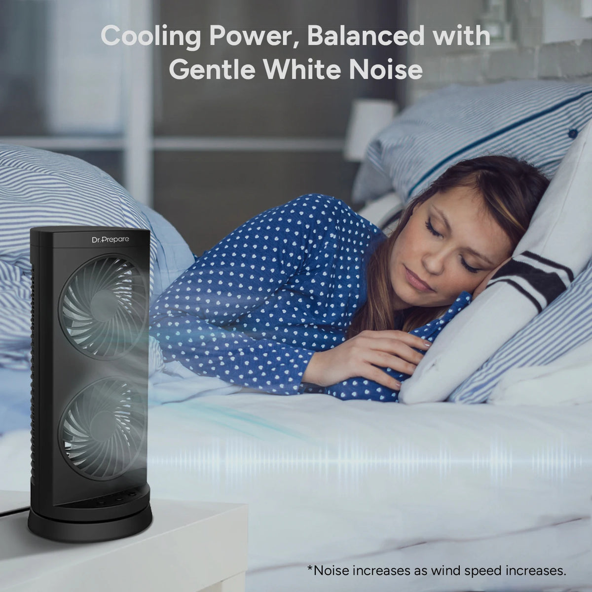 Dr Prepare Oscillating Tower Fan For Quiet Home And Office Cooling