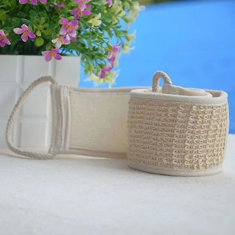 Premium Cotton Hemp Bath Massaging Glove For Exfoliating Shower Cleanser