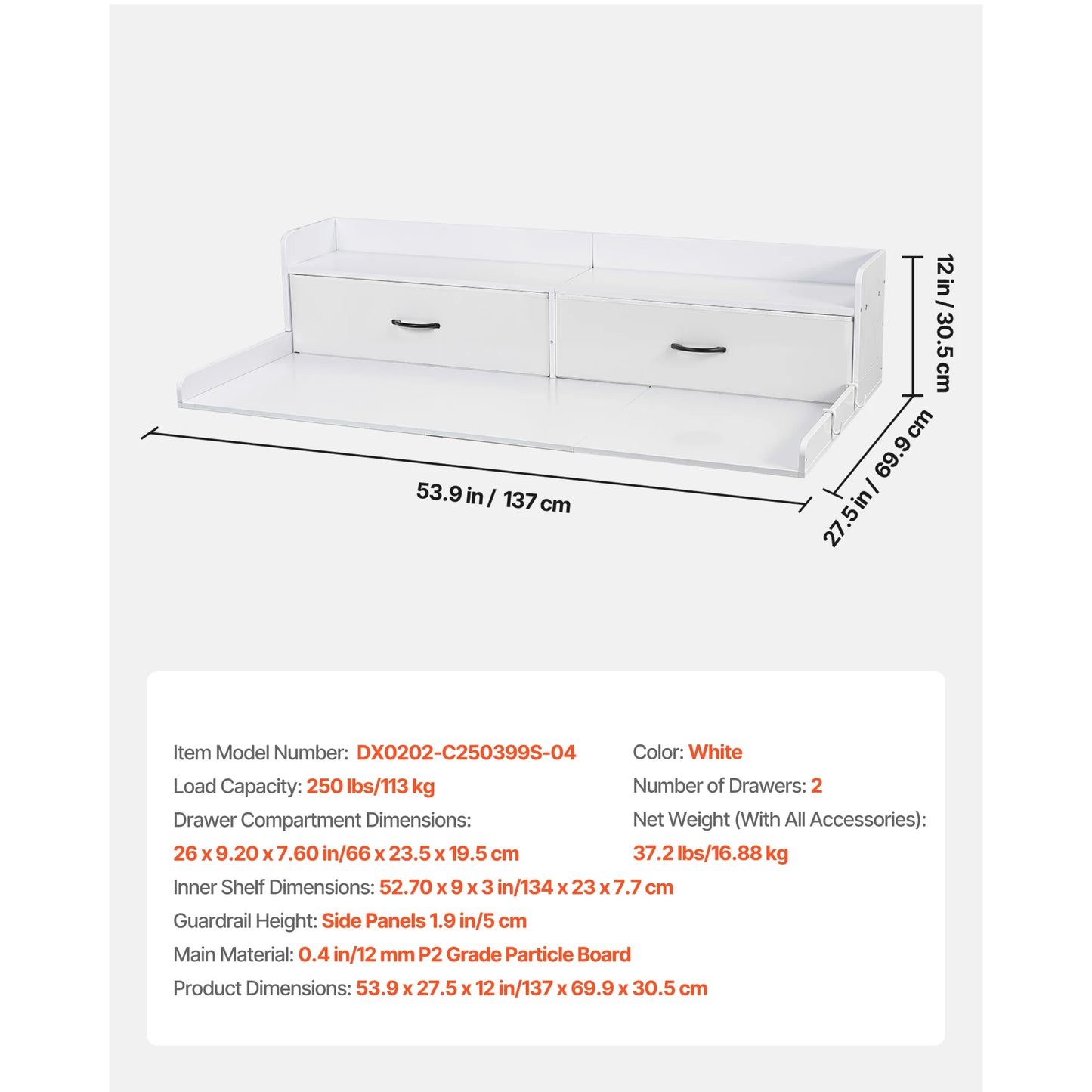 SucceBuy Corner Washer Dryer Countertop With Wooden Storage Shelf