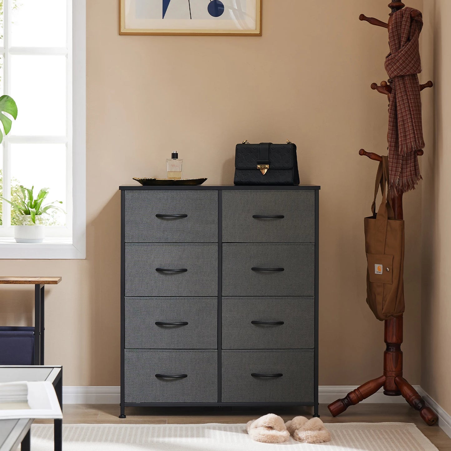 MCQ Eight Drawer Fabric Storage Cabinet For Living Room
