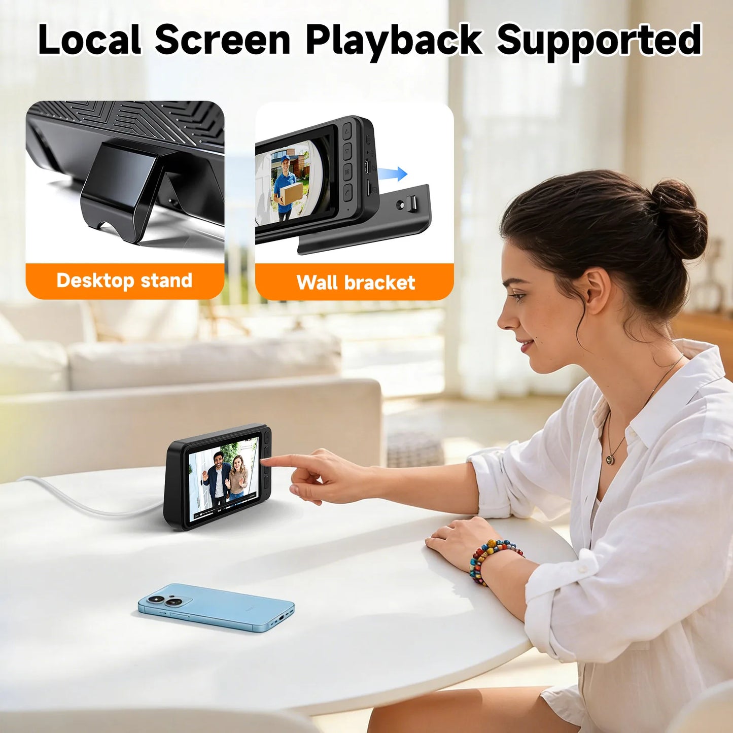 Wireless Video Doorbell With Two Way Audio And Night Vision
