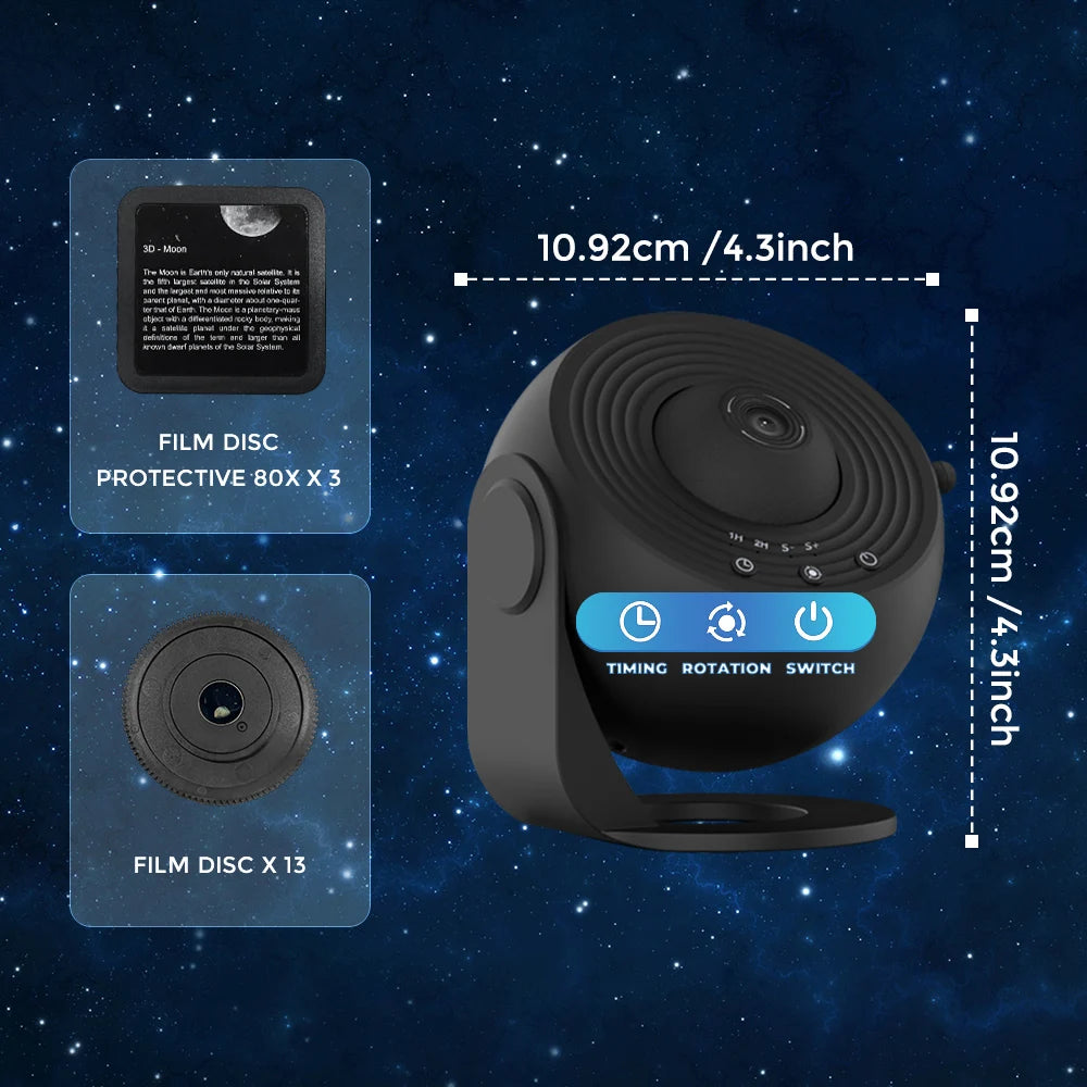 Aiopp Star Projector Planetarium Galaxy Night Light With Rotation