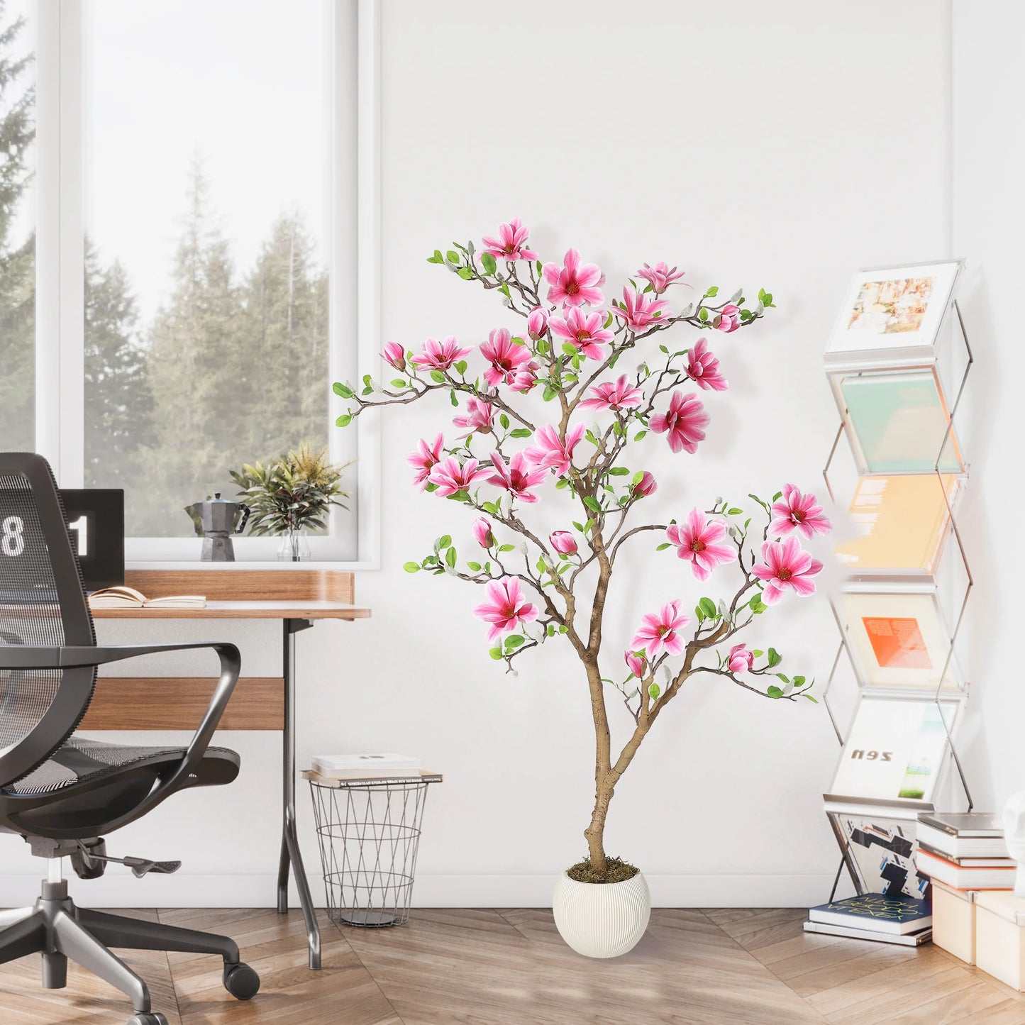 HiMISS Artificial Magnolia Tree For Indoor Home Decoration