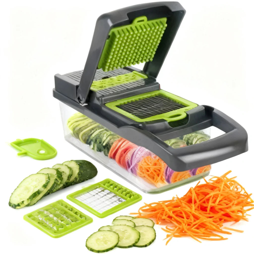7-In-1 Stainless Steel Multifunctional Food Slicer For Fruits And Vegetables