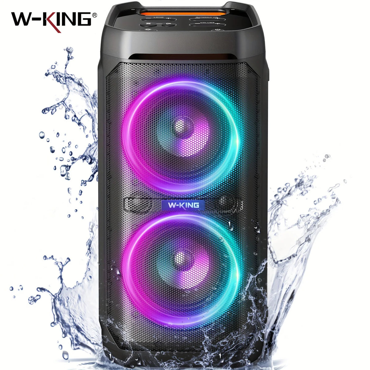 W-King T11 Portable Bluetooth Speaker Featuring Deep Bass And Waterproofing
