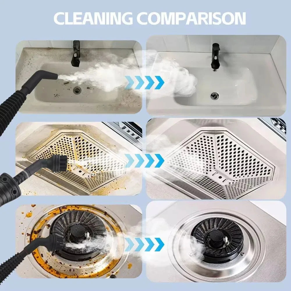 Portable Handheld Steam Cleaner With Nine Cleaning Accessories