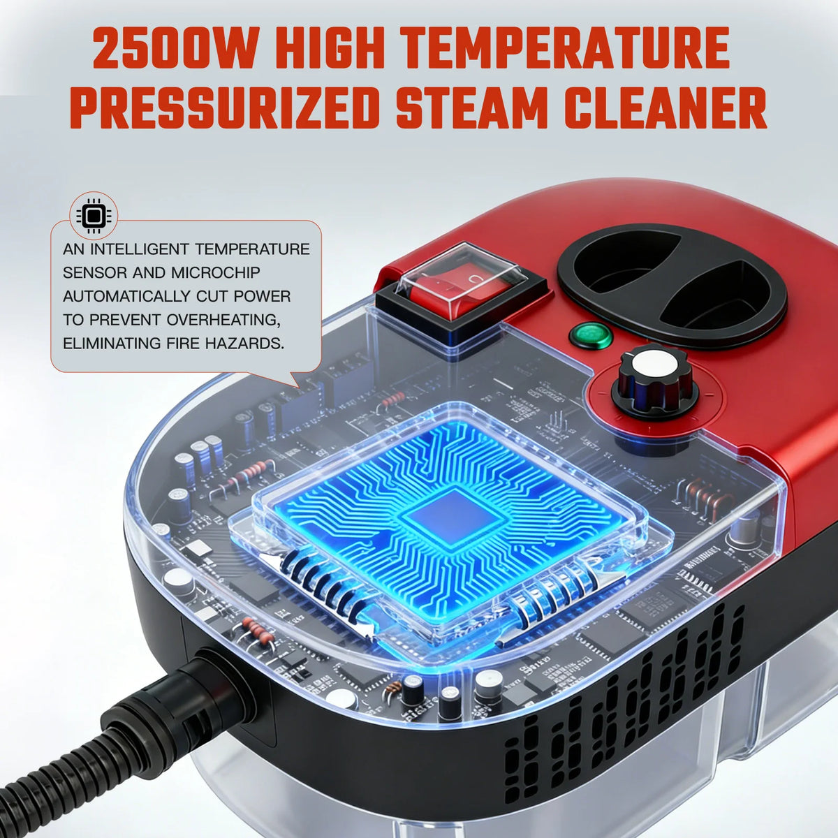 Professional Handheld Steam Cleaner With Adjustable Temperature Control
