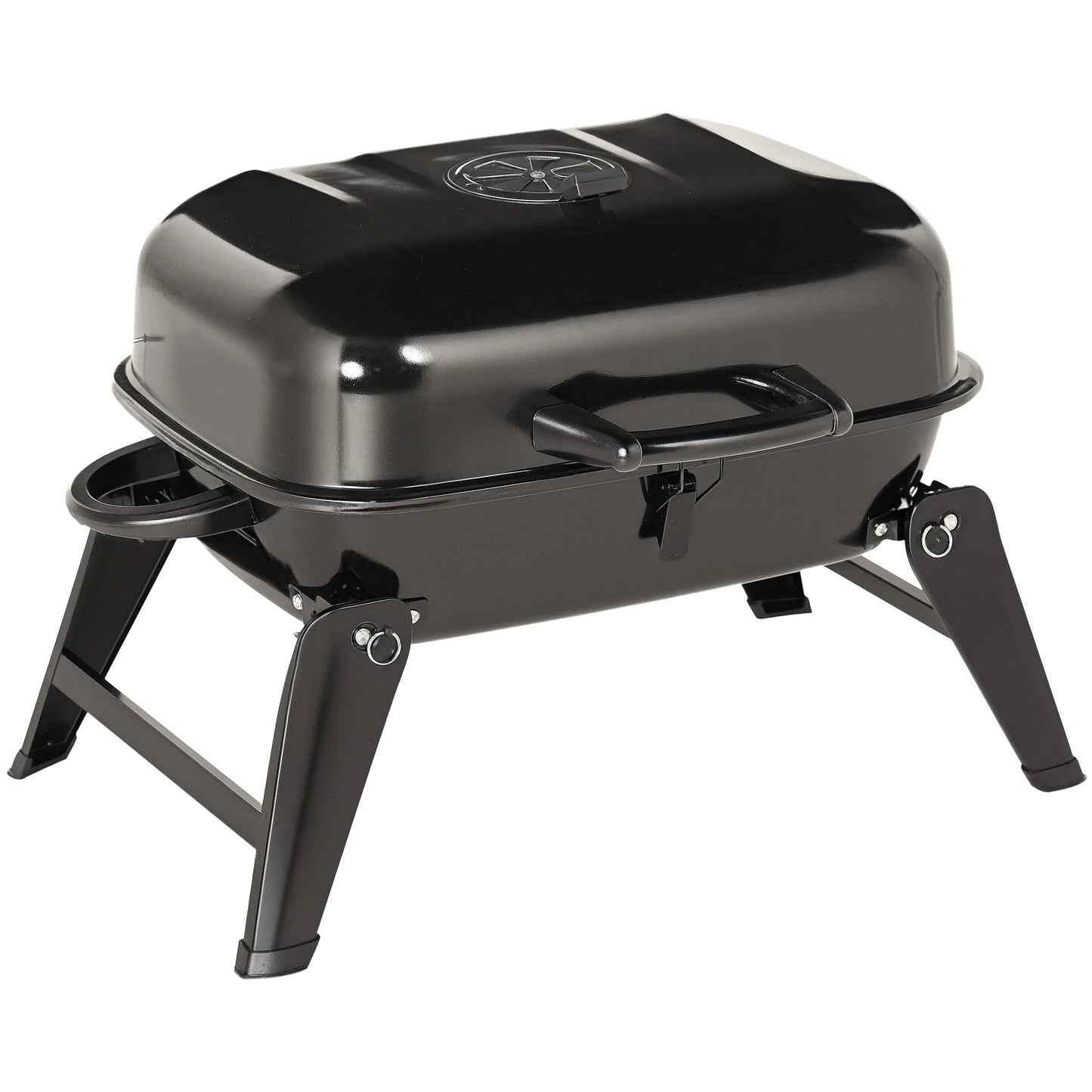Outsunny Portable Charcoal Grill For Outdoor Camping And Picnic