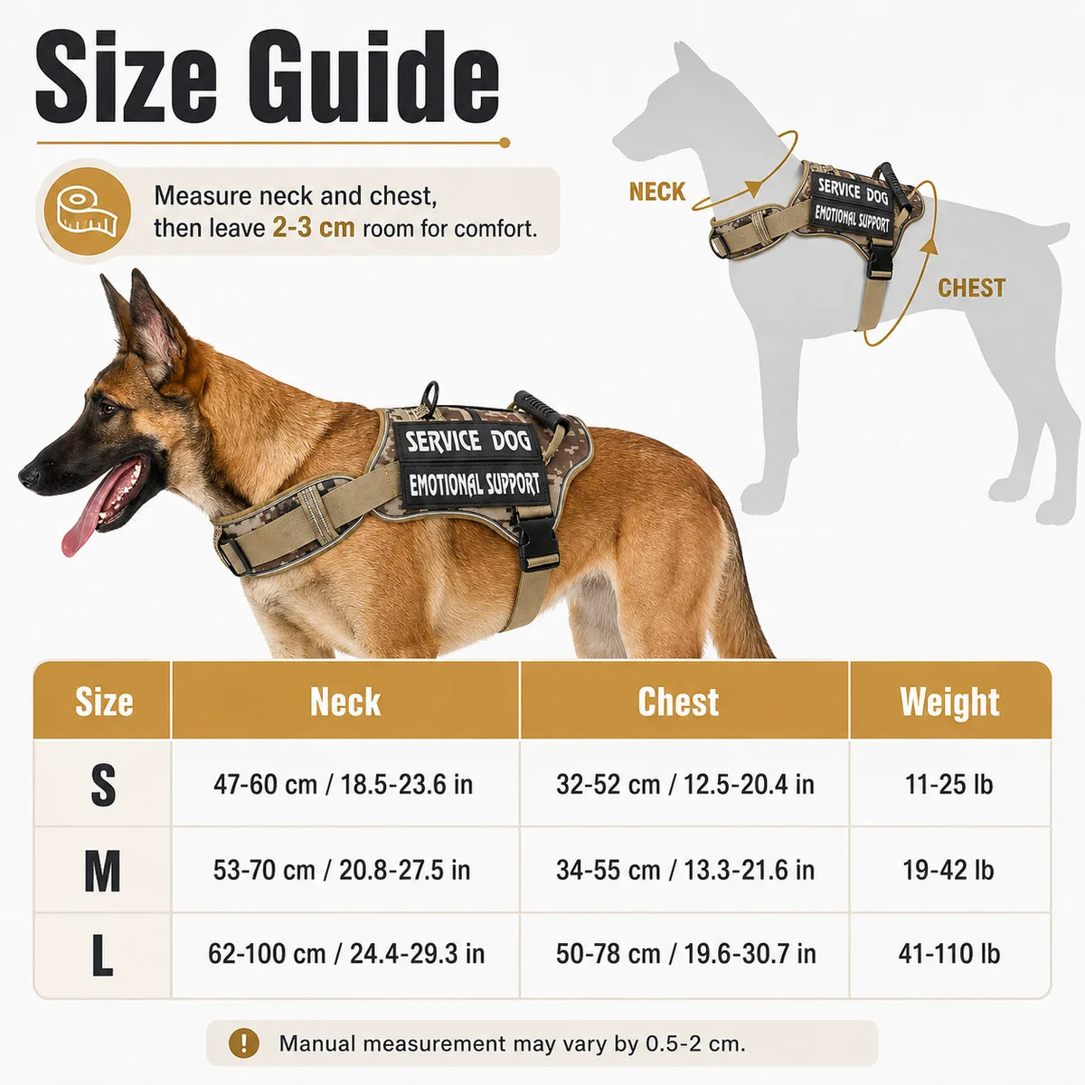 Adjustable Reflective Dog Harness Vest With Handle For Training