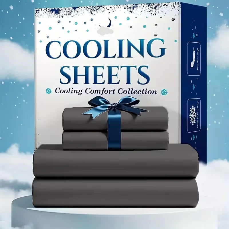 Bamboo Viscose Cooling Bed Sheet Set Breathable And Comfortable