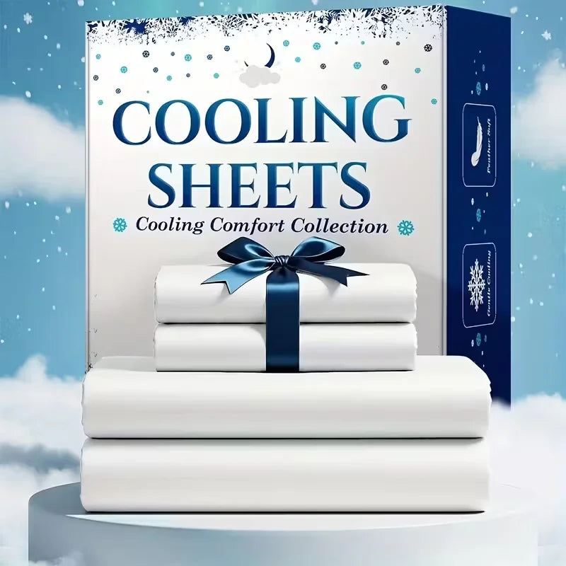 Bamboo Viscose Cooling Bed Sheet Set Breathable And Comfortable