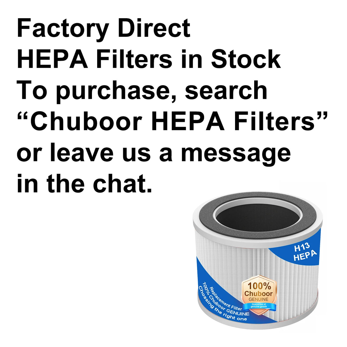 Chuboor H13 True HEPA Air Purifier With Smart App Controls