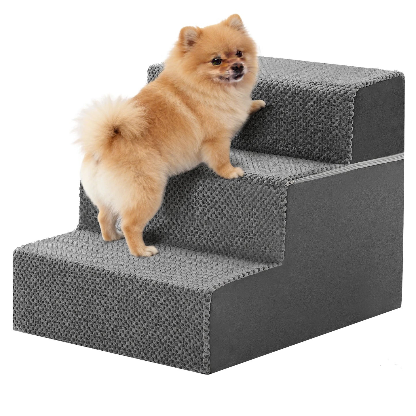 Jhk Curved Foam Pet Dog Stairs Ramp For Indoor Climbing